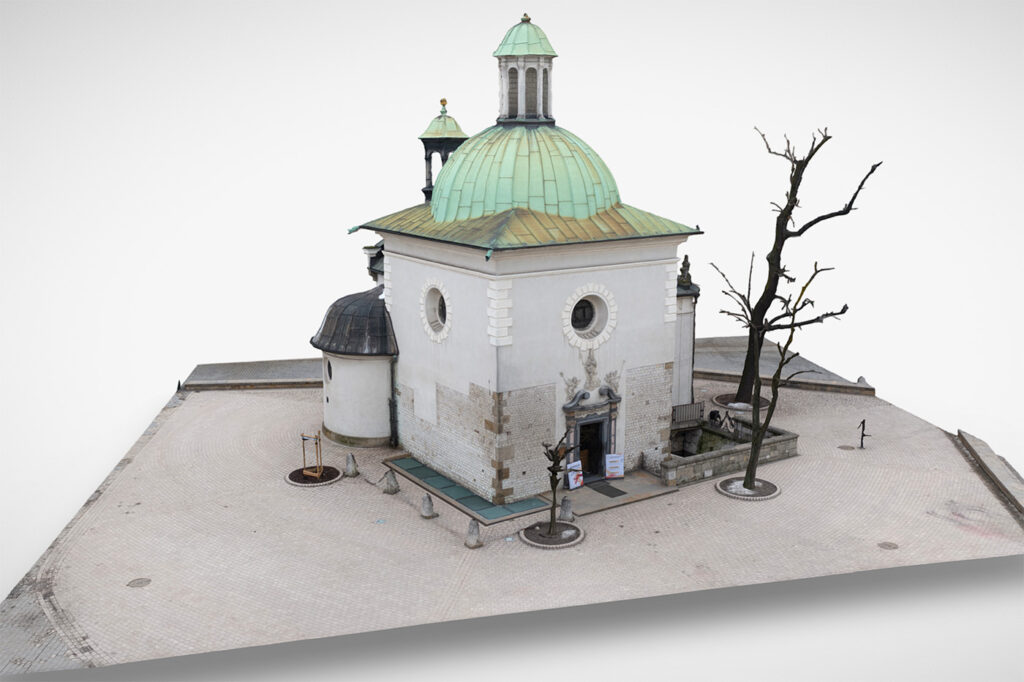 3D models of the church of St. Wojciech and historical reconstruction