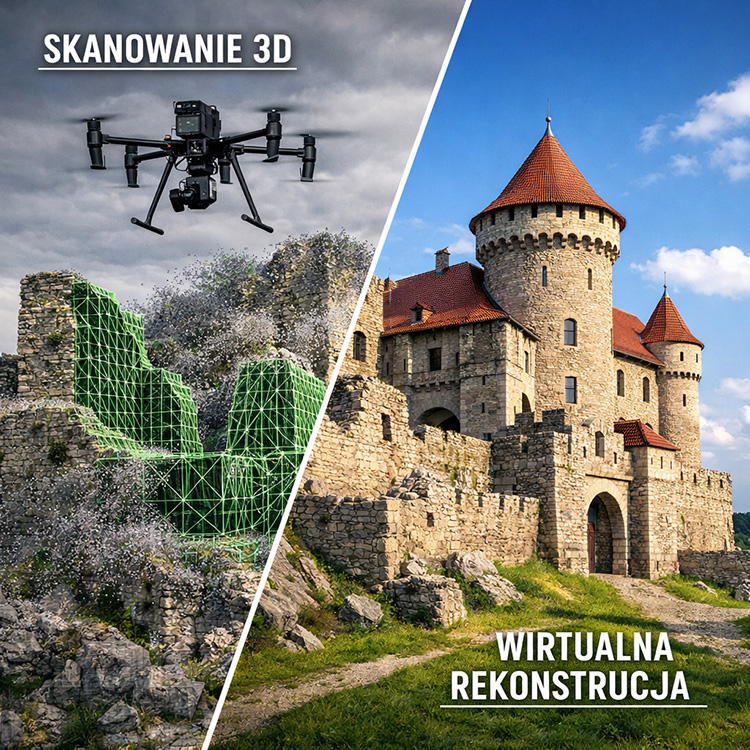 Skanowanie 3D Kraków - wirtualna rekonstrukcja zabytku i inwentaryzacja